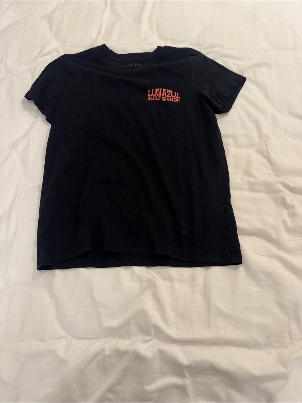Black Tee with Orange Logo